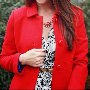 jcrew wool coat with side button detail